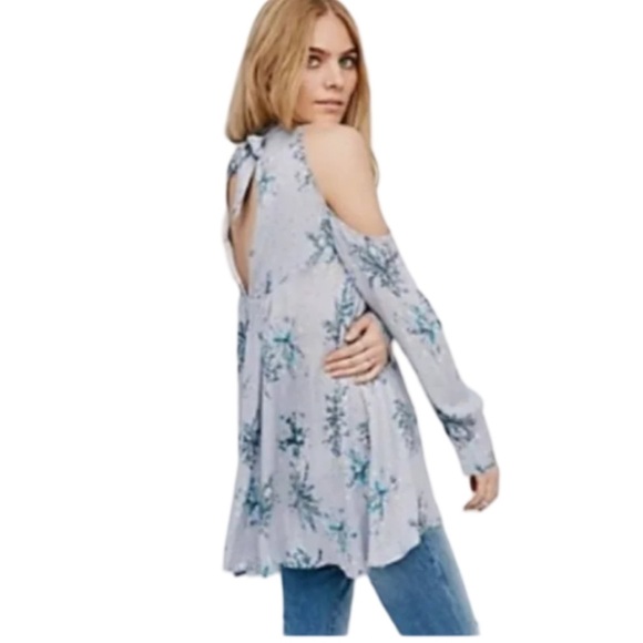 Free People Kaleidoscope Dream Cold Shoulder Tunic in Lavender. Size M. - Picture 2 of 10